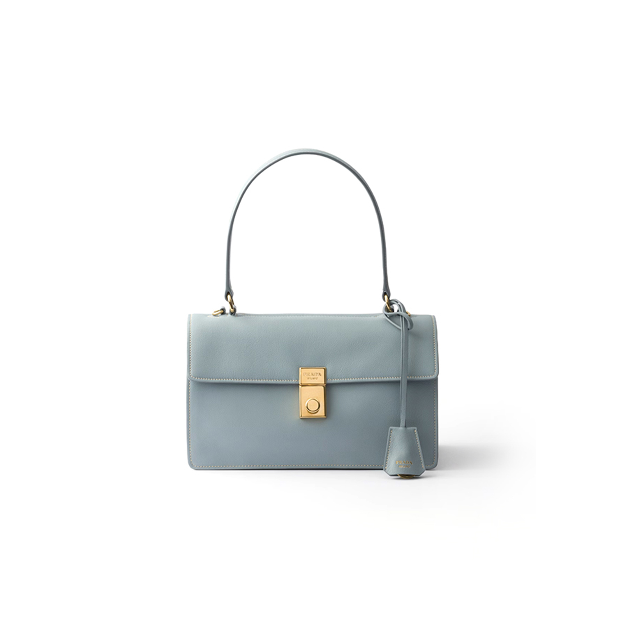 PRADA SOFT SOUND MEDIUM LEATHER SHOULDER BAG 1BN023 (28*16*10cm) 